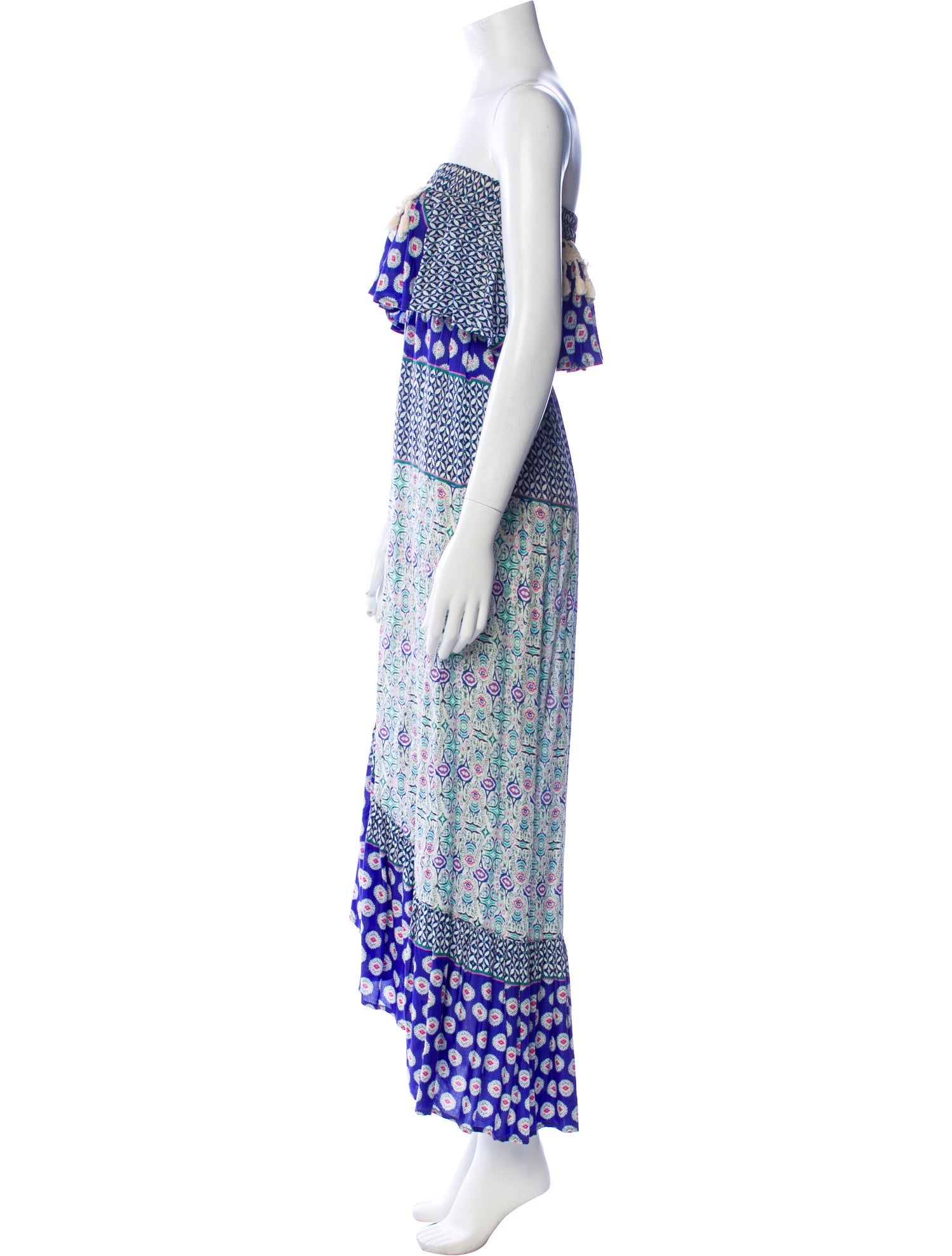 Vanita Rosa Printed Long Dress