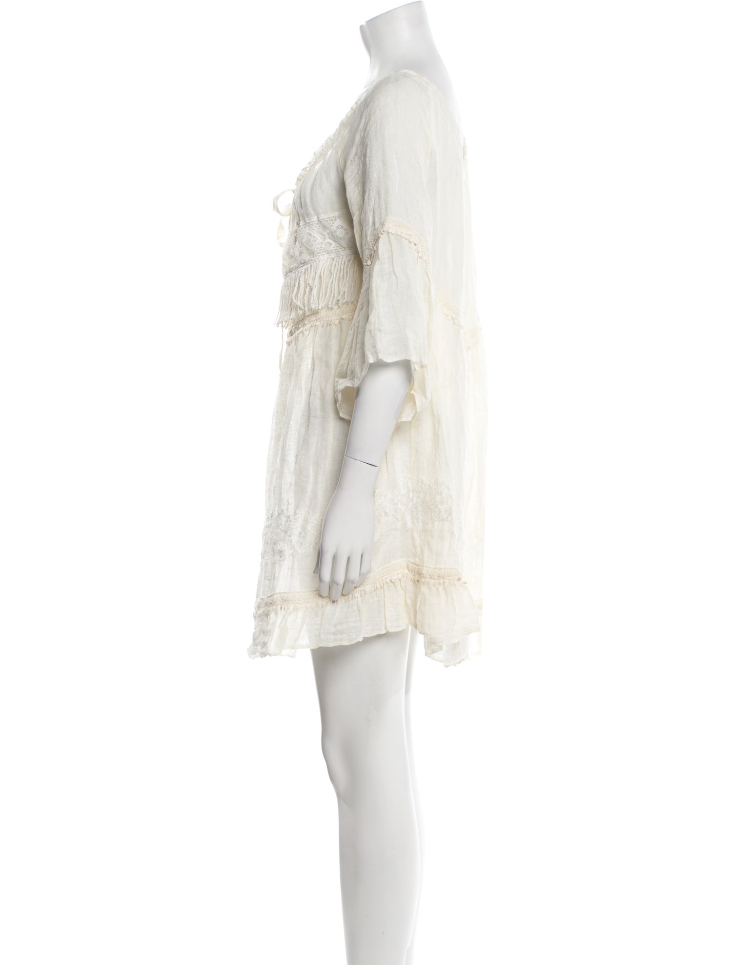 Vanita Rosa Linen Mini Dress