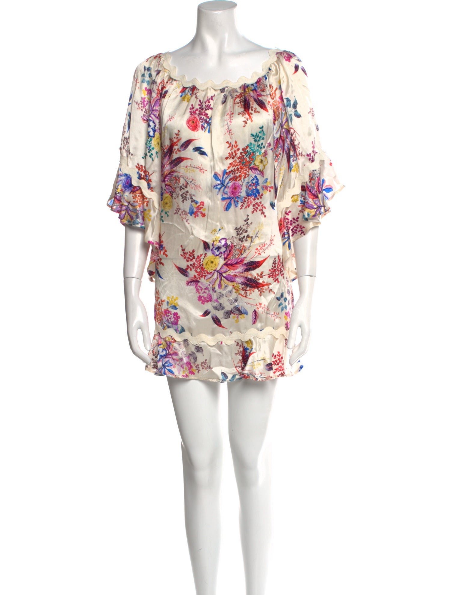 Vanita Rosa Silk Mini Dress