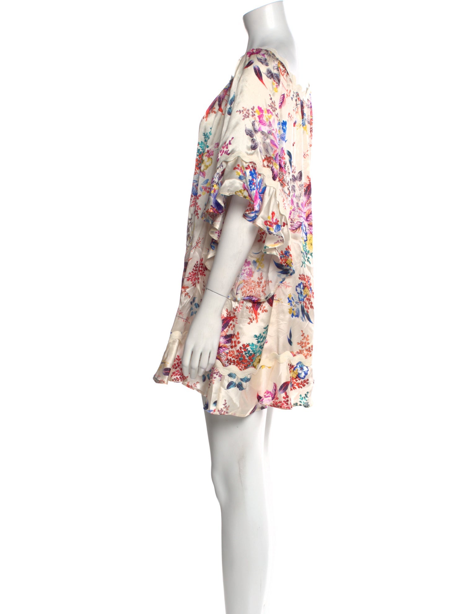 Vanita Rosa Silk Mini Dress