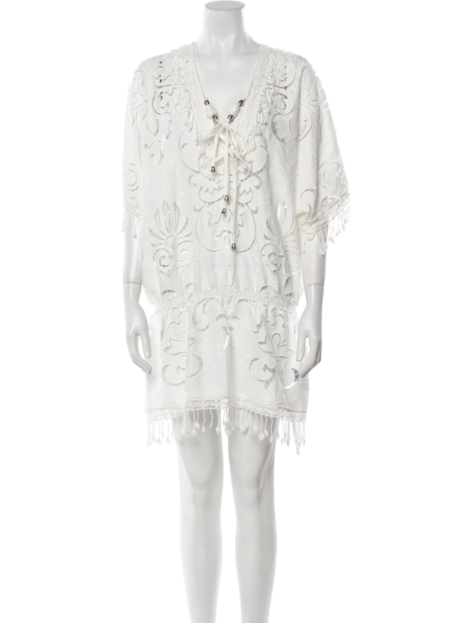 Vanita Rosa V-Neck Mini Dress