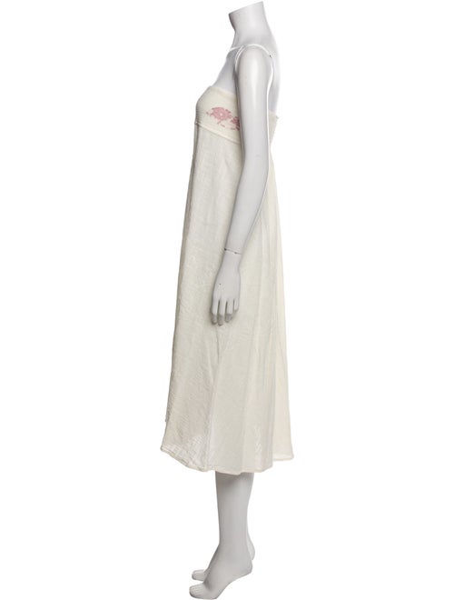 Vanita Rosa Strapless Knee-Length Dress