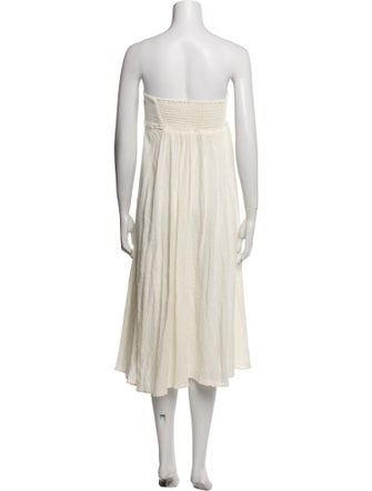 Vanita Rosa Strapless Knee-Length Dress