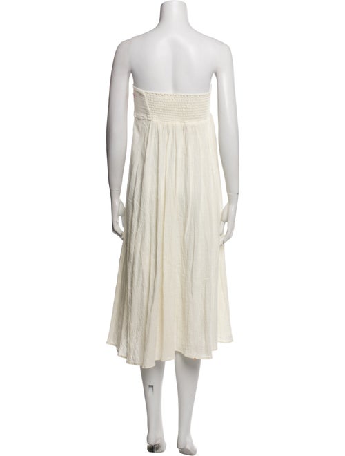 Vanita Rosa Strapless Knee-Length Dress