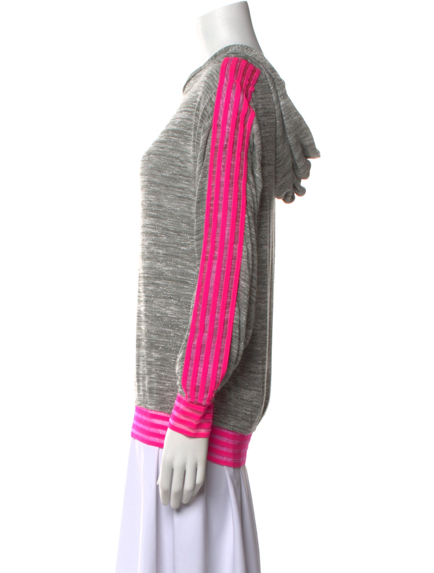 Vanita Rosa Printed V-Neck Sweater