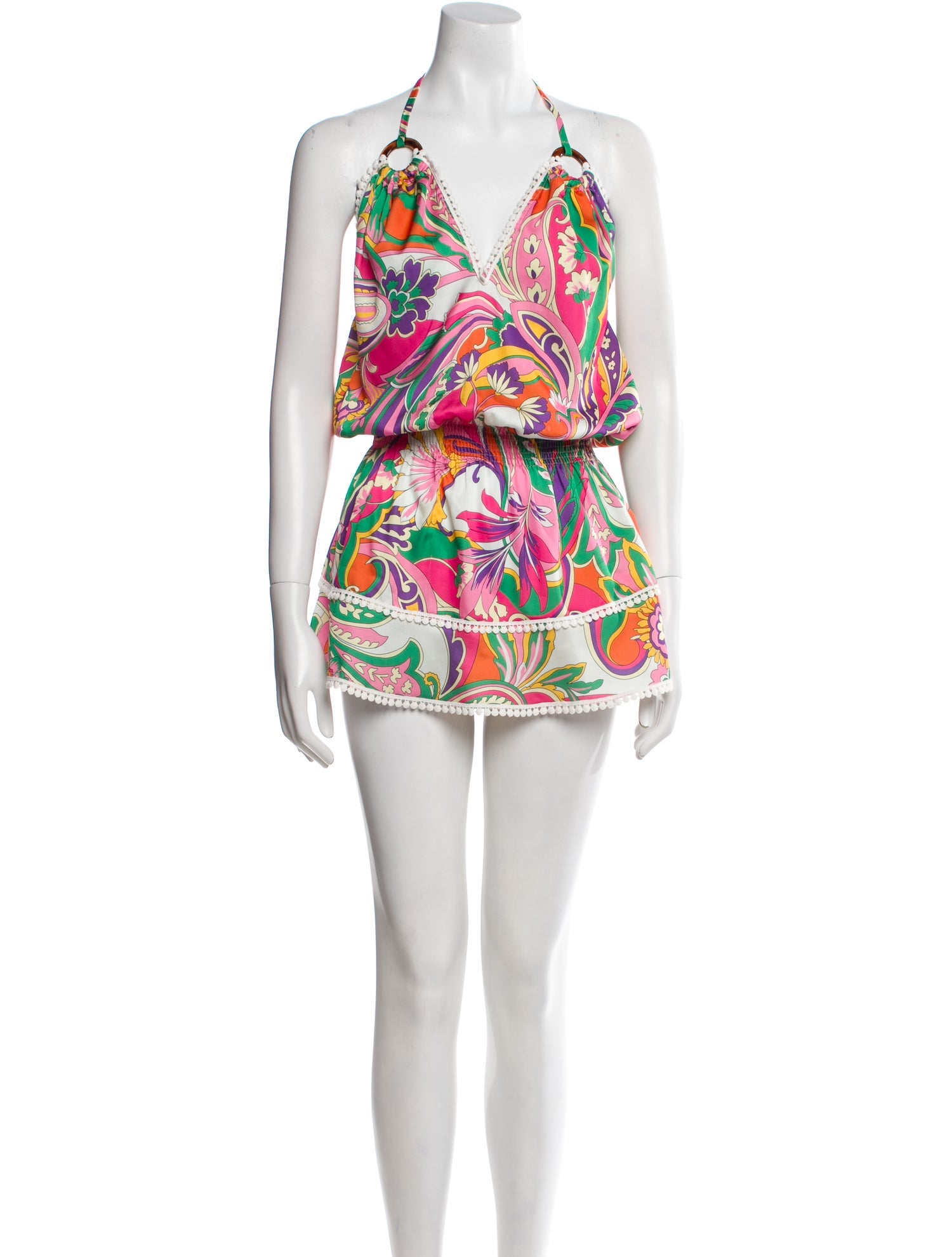 Vanita Rosa Printed Mini Dress