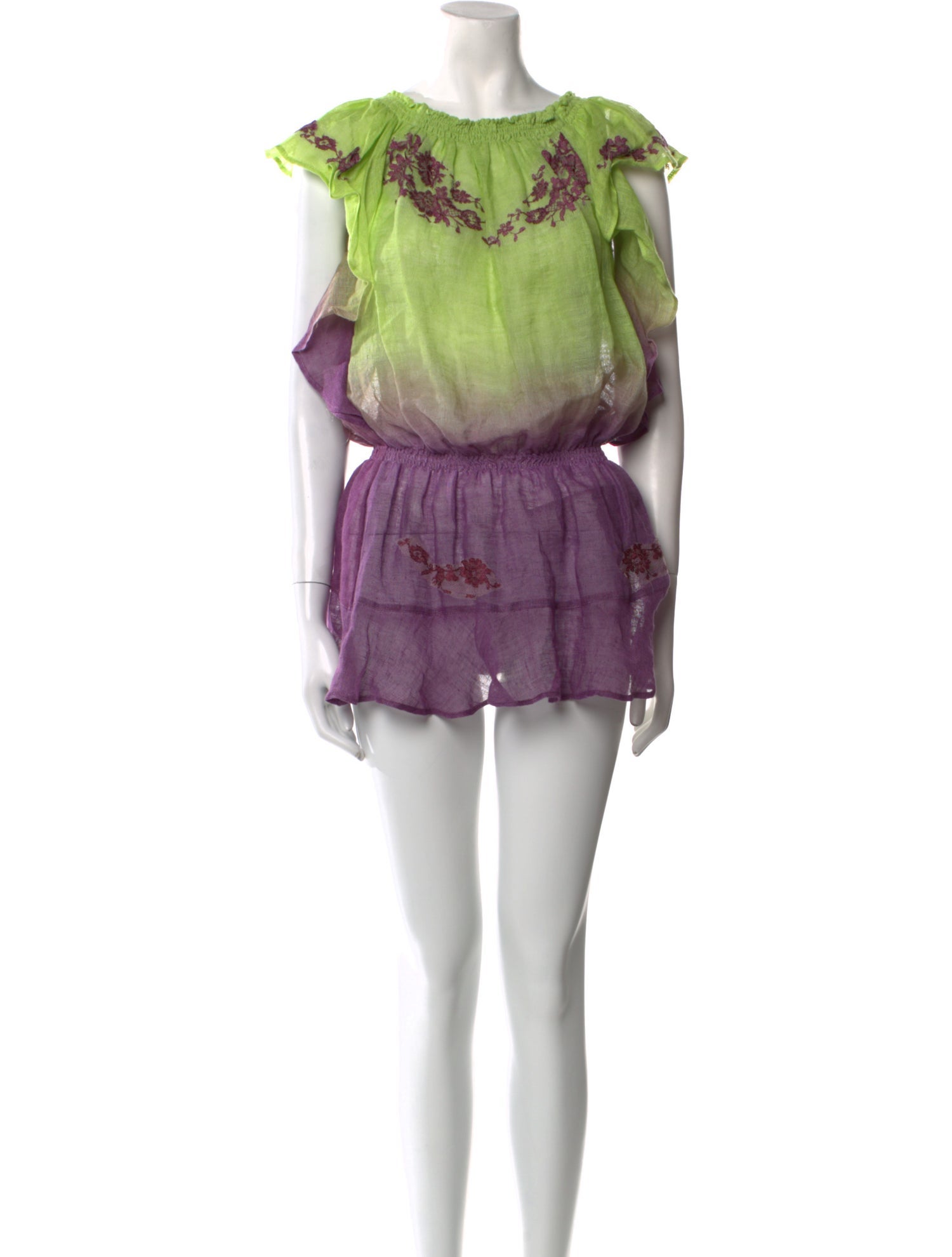 Vanita Rosa Linen Mini Dress