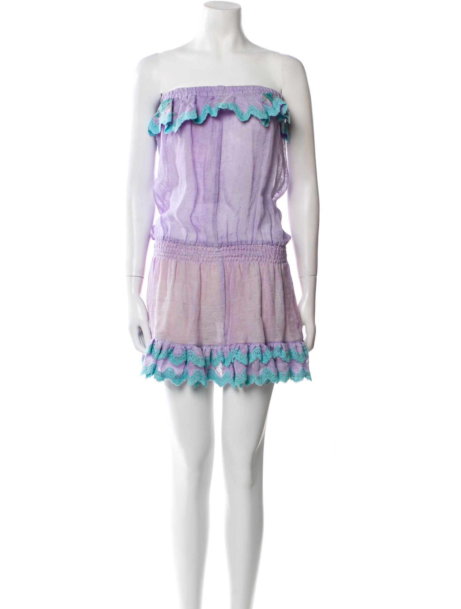 Vanita Rosa Linen Mini Dress