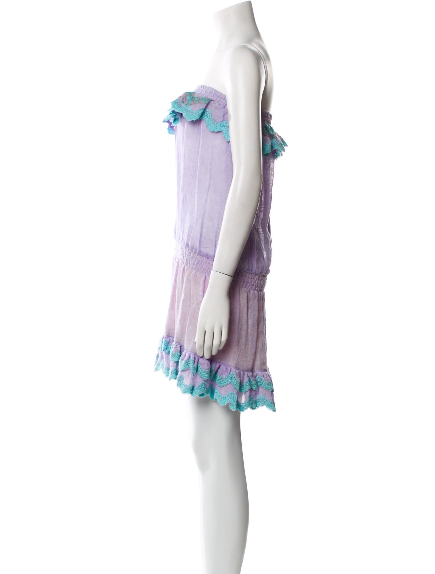 Vanita Rosa Linen Mini Dress