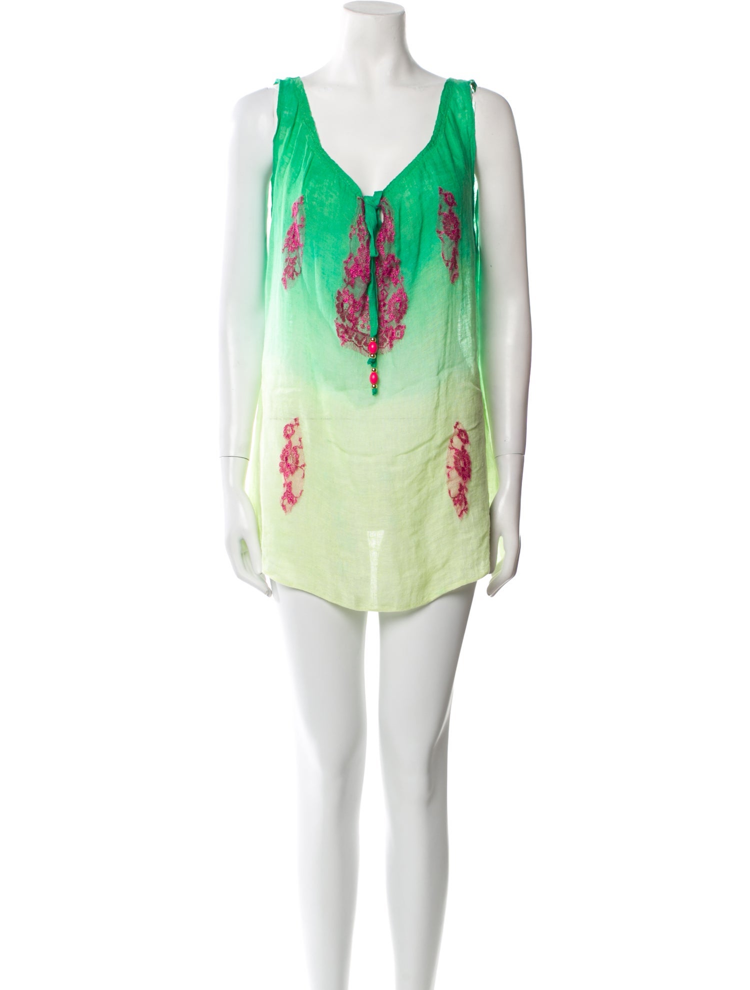 Vanita Rosa Linen Mini Dress