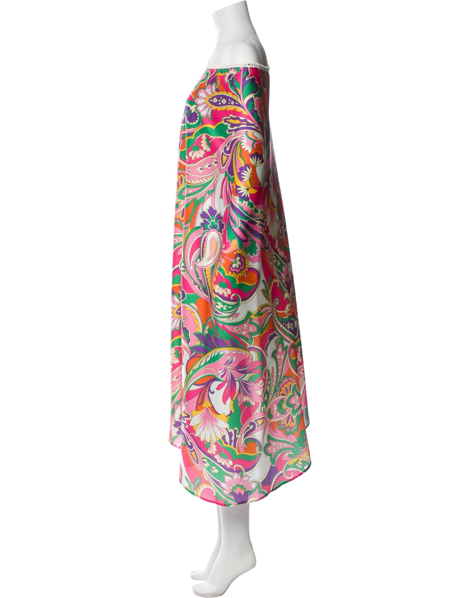 Vanita Rosa Printed Long Dress