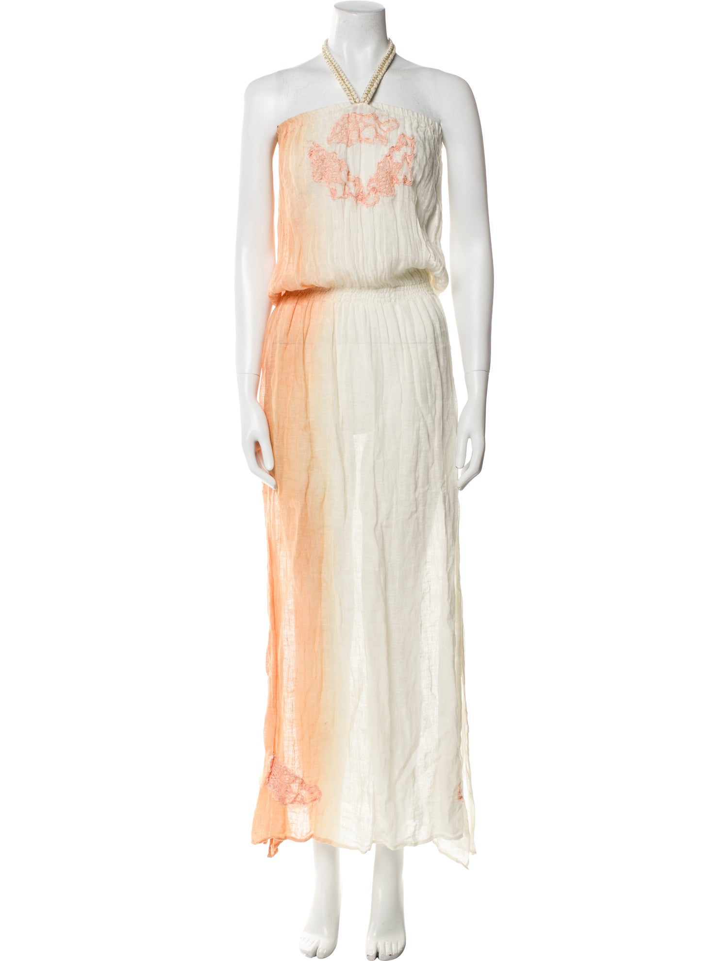 Vanita Rosa Linen Long Dress