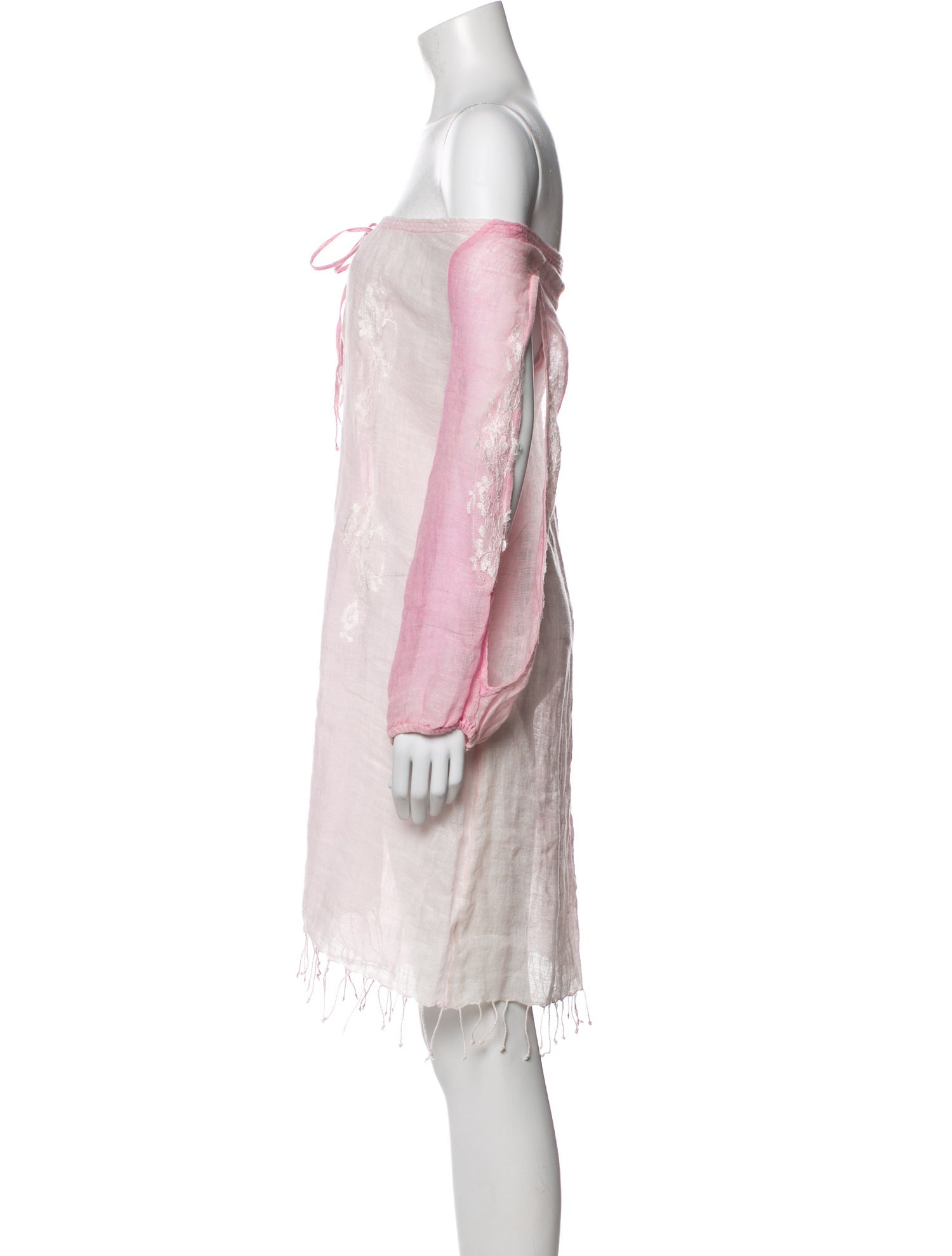 Vanita Rosa Linen Mini Dress