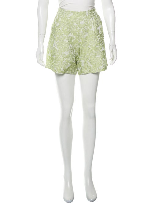 Vivetta Floral Print Mini Shorts White