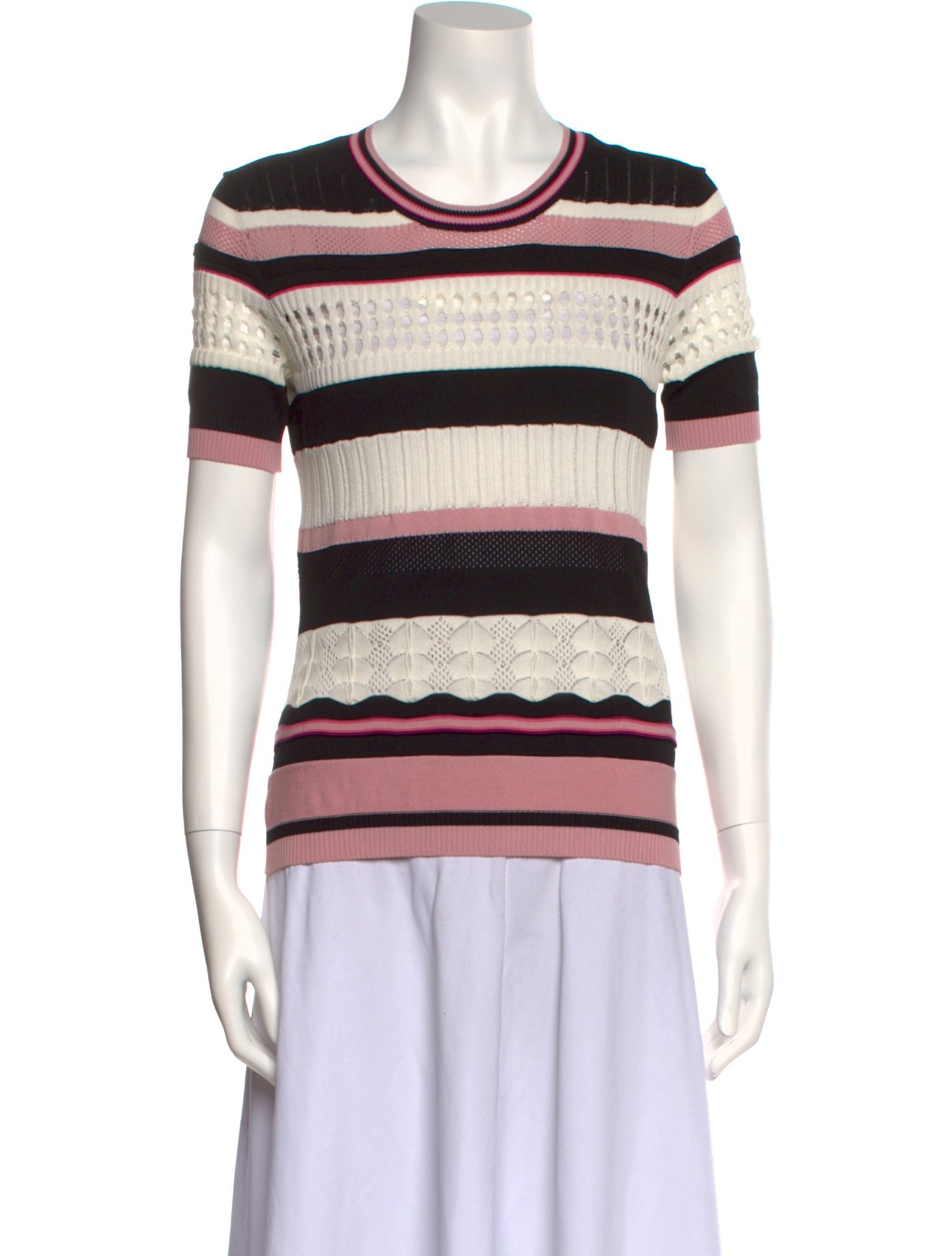 Vivetta Striped Crew Neck Sweater