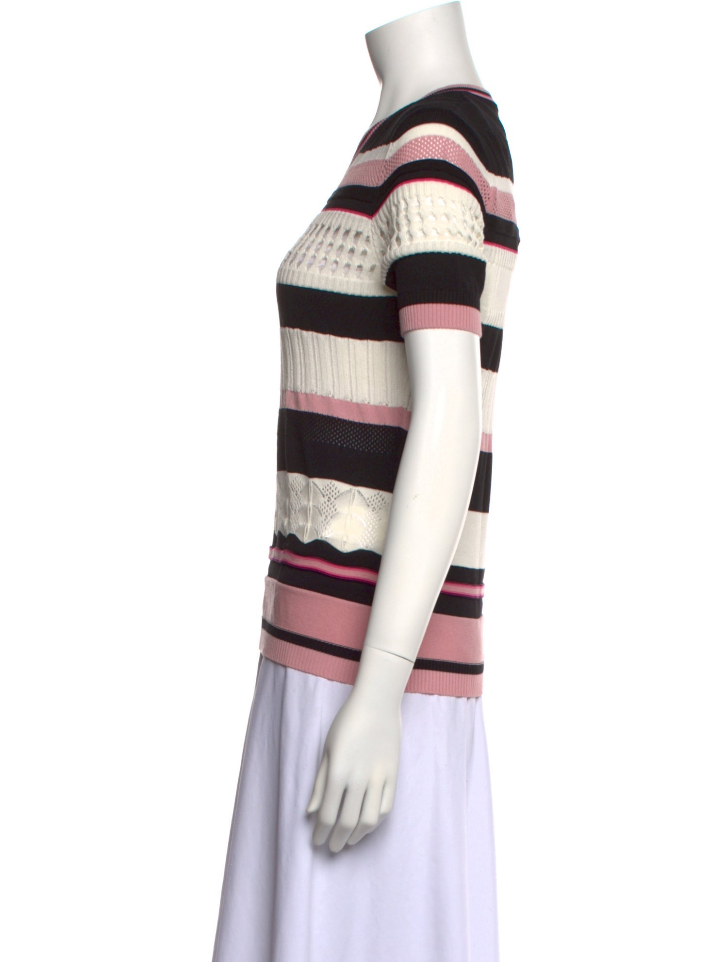 Vivetta Striped Crew Neck Sweater