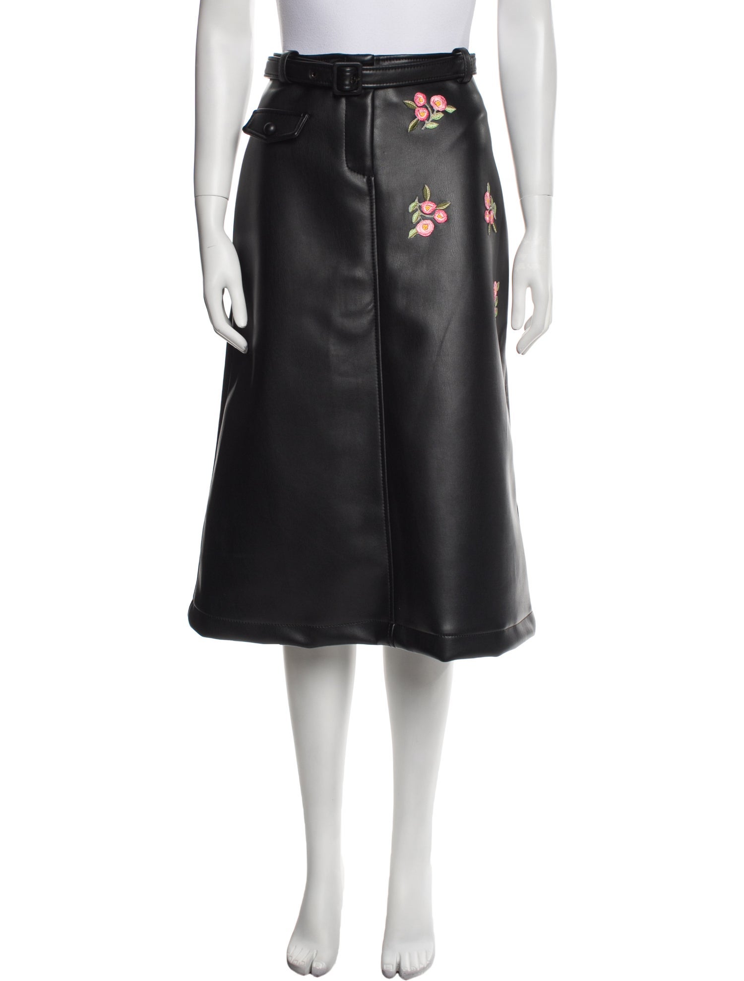 Vivetta Embroidered Accent Midi Length Skirt w/ Tags