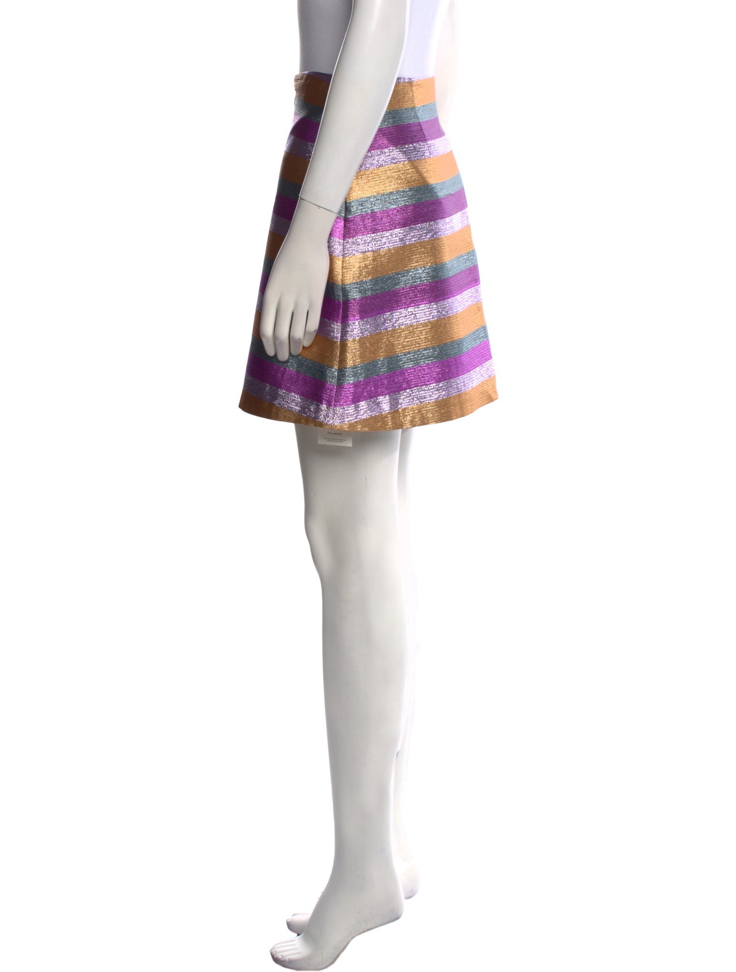 Vivetta Striped Mini Skirt