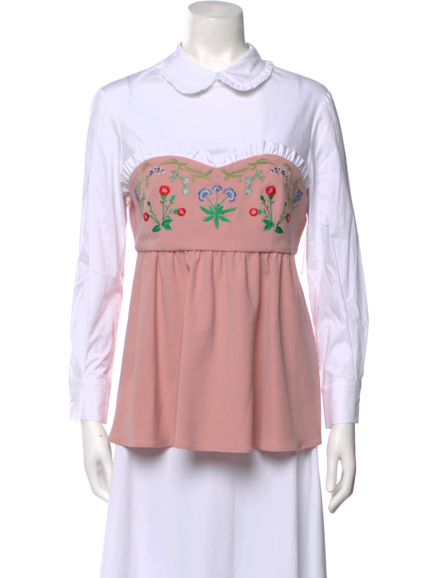 Vivetta Floral Print Long Sleeve Blouse w/ Tags