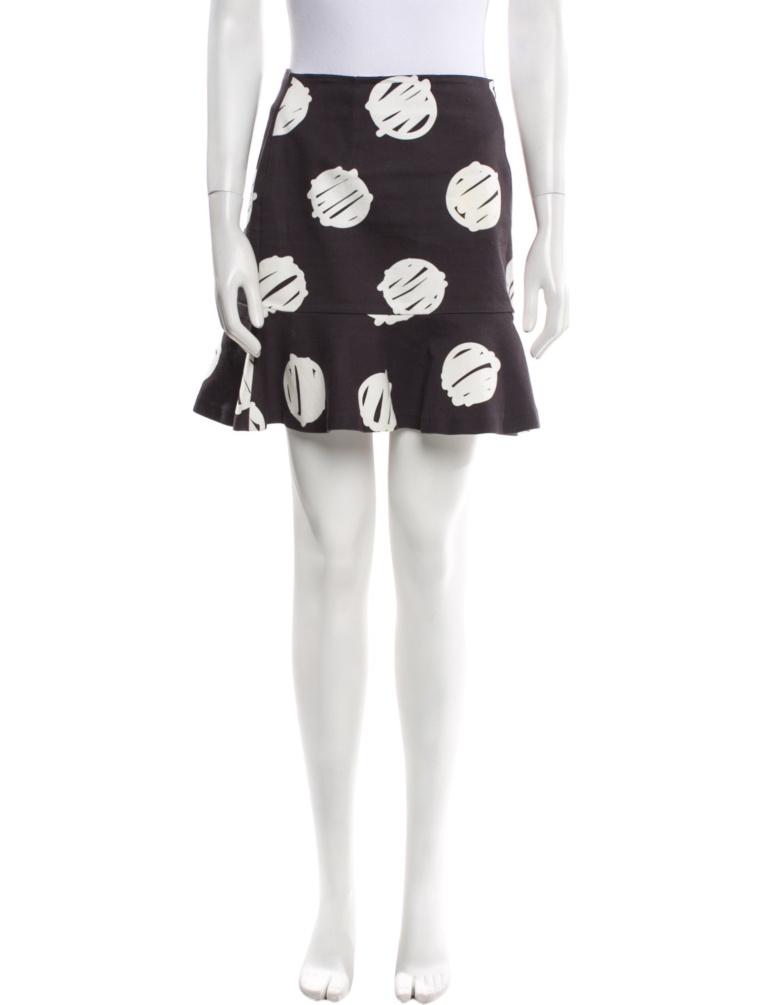 Vivetta Polka Dot Print Mini Skirt