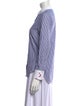 Vivetta Striped Long Sleeve Button-Up Top