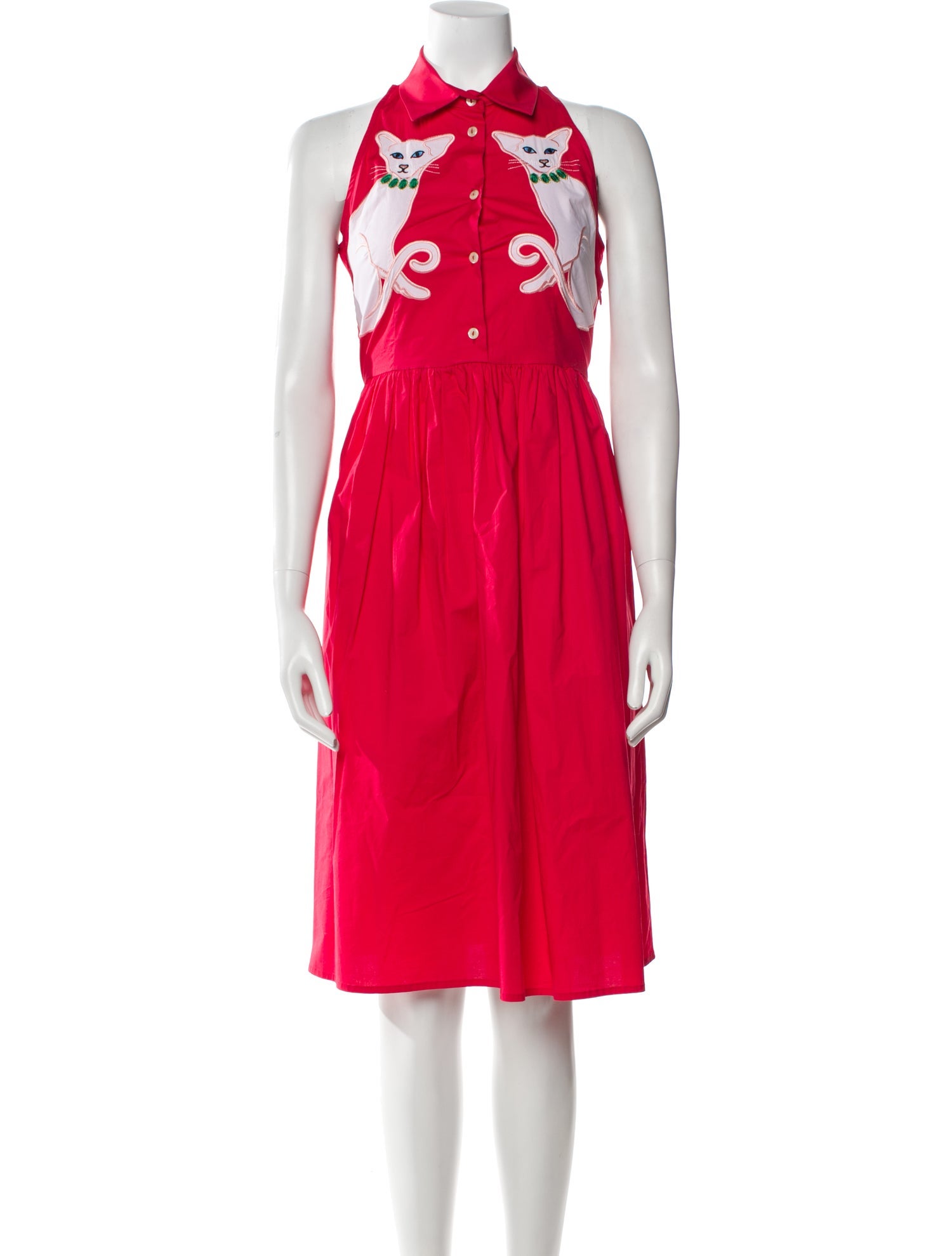 Vivetta Graphic Print Midi Length Dress