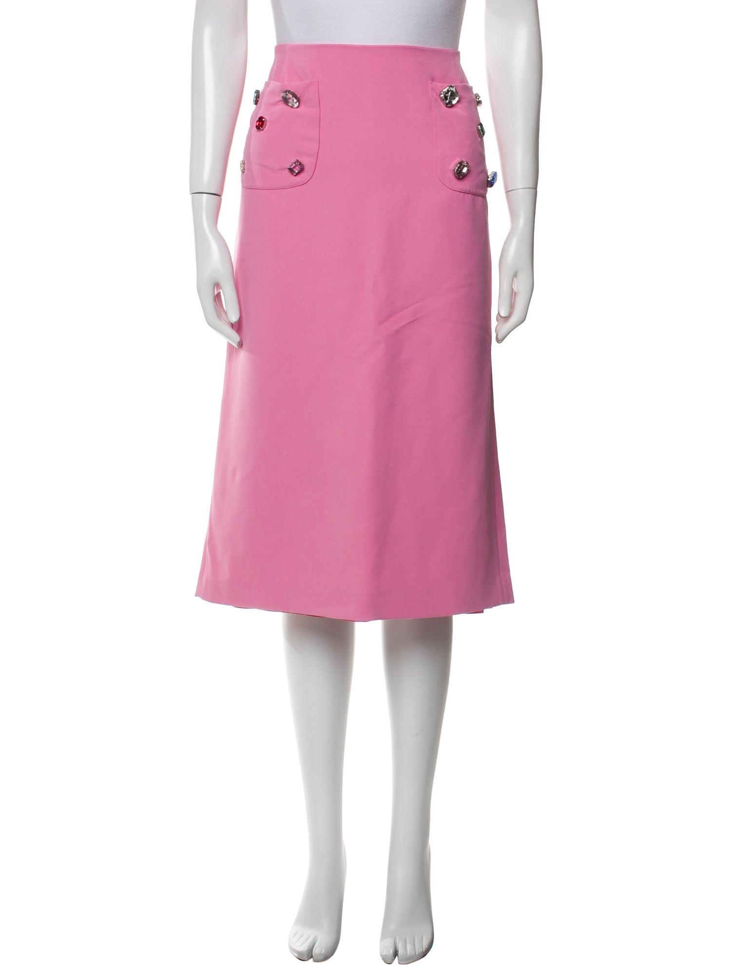 Vivetta Crystal Embellishments Knee-Length Skirt