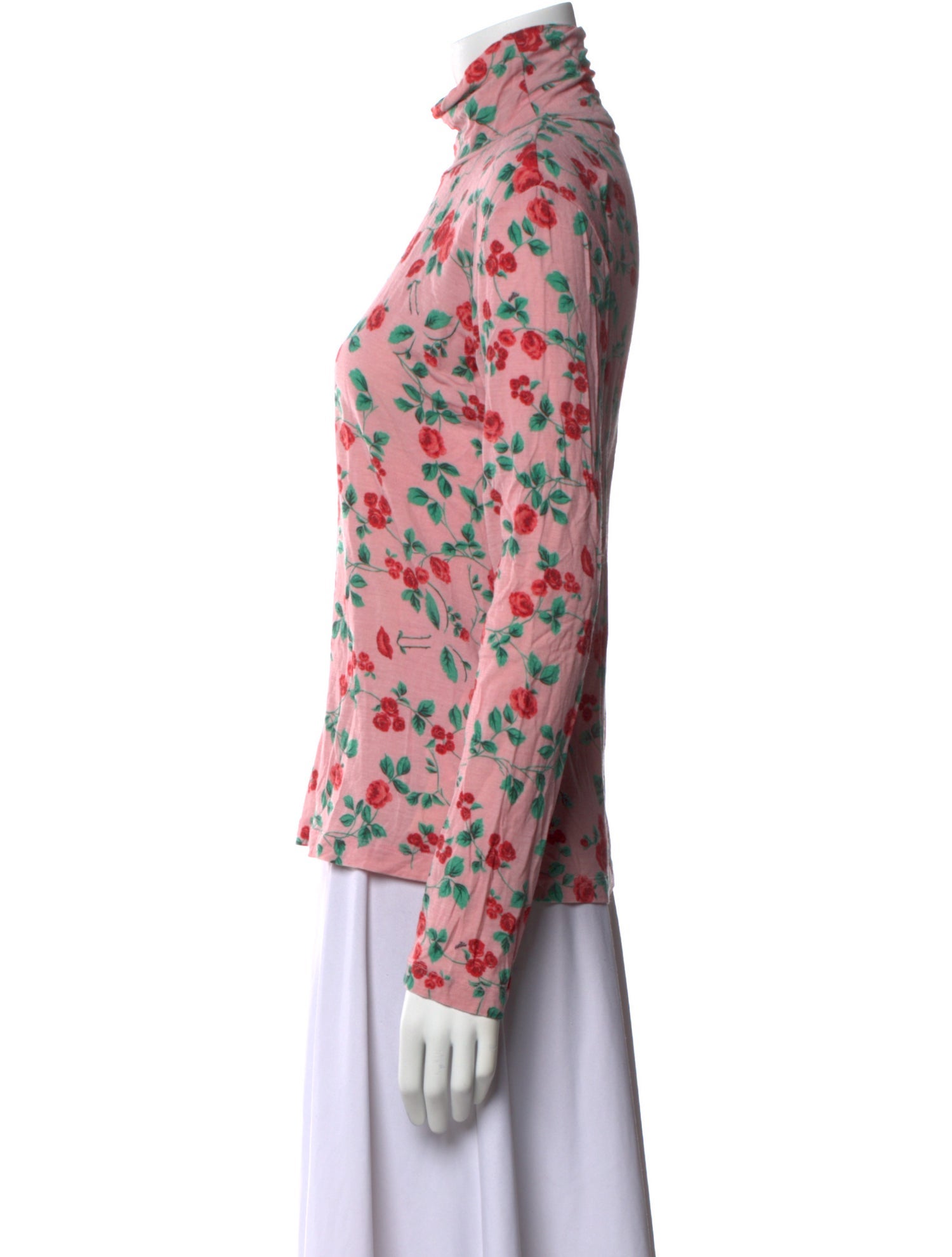 Vivetta Wool Floral Print Blouse
