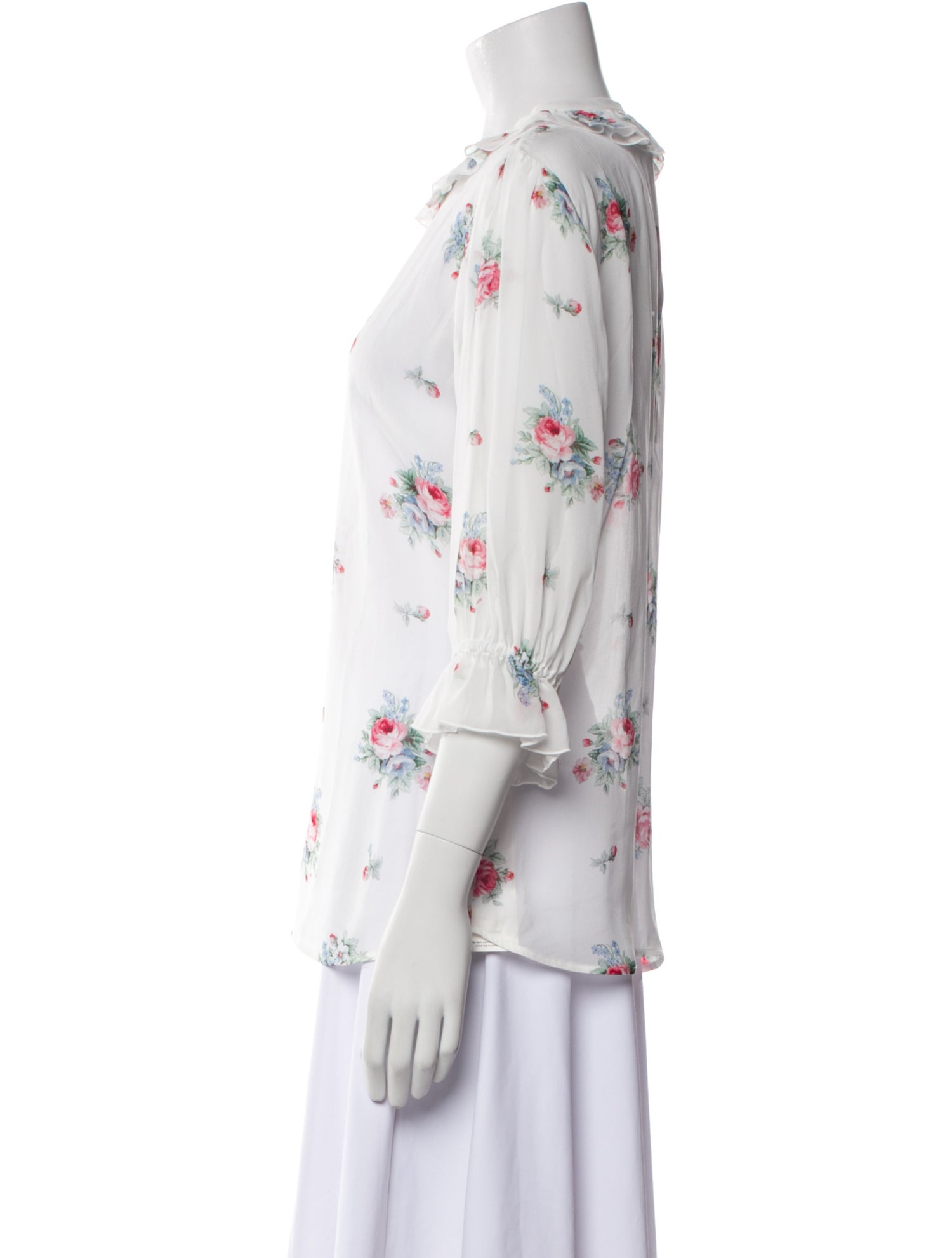 Vivetta Floral Print Crew Neck Blouse w/ Tags