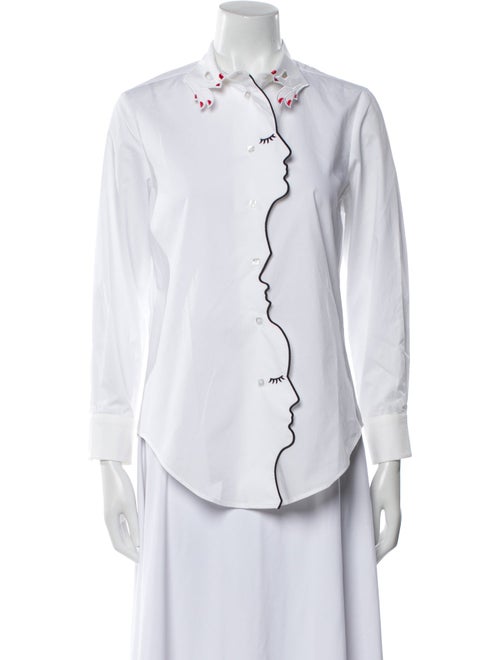 Vivetta Long Sleeve Button-Up Top