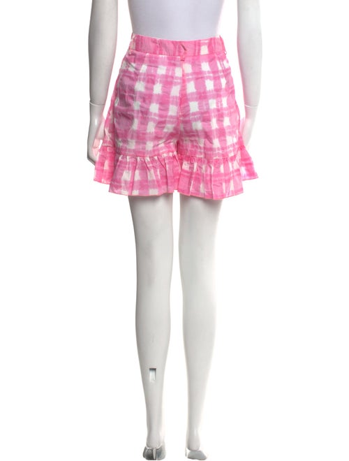 Vivetta Plaid Print Mini Shorts