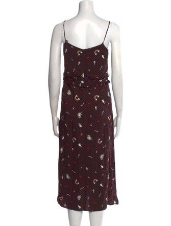 Vivetta Floral Print Midi Length Dress