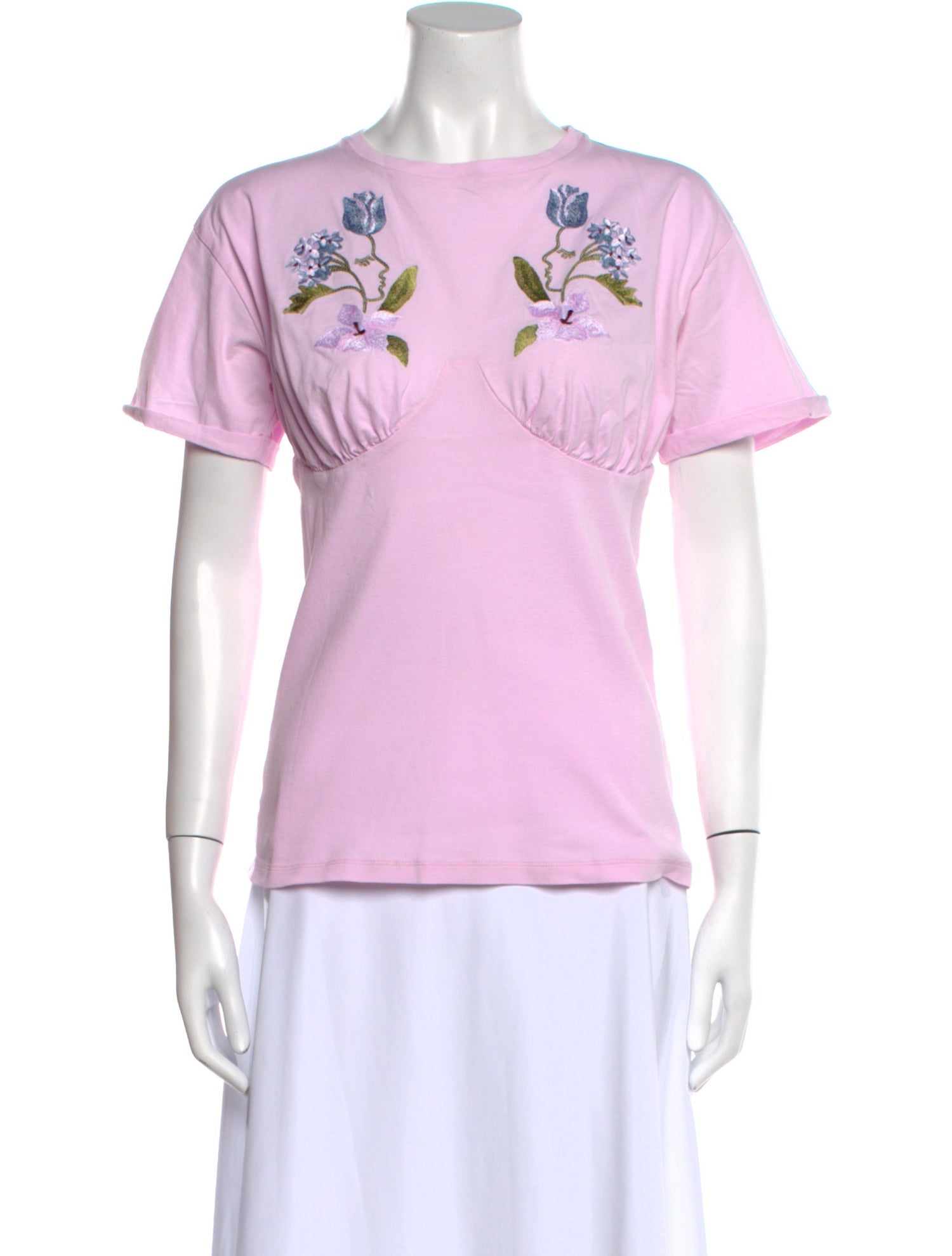 Vivetta Graphic Print Bateau Neckline T-Shirt