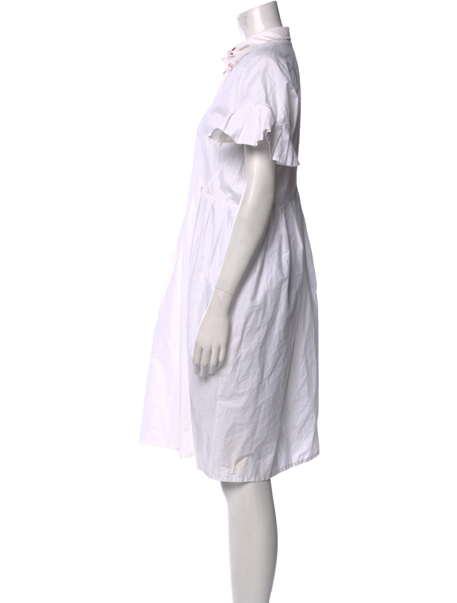 Vivetta Mock Neck Knee-Length Dress