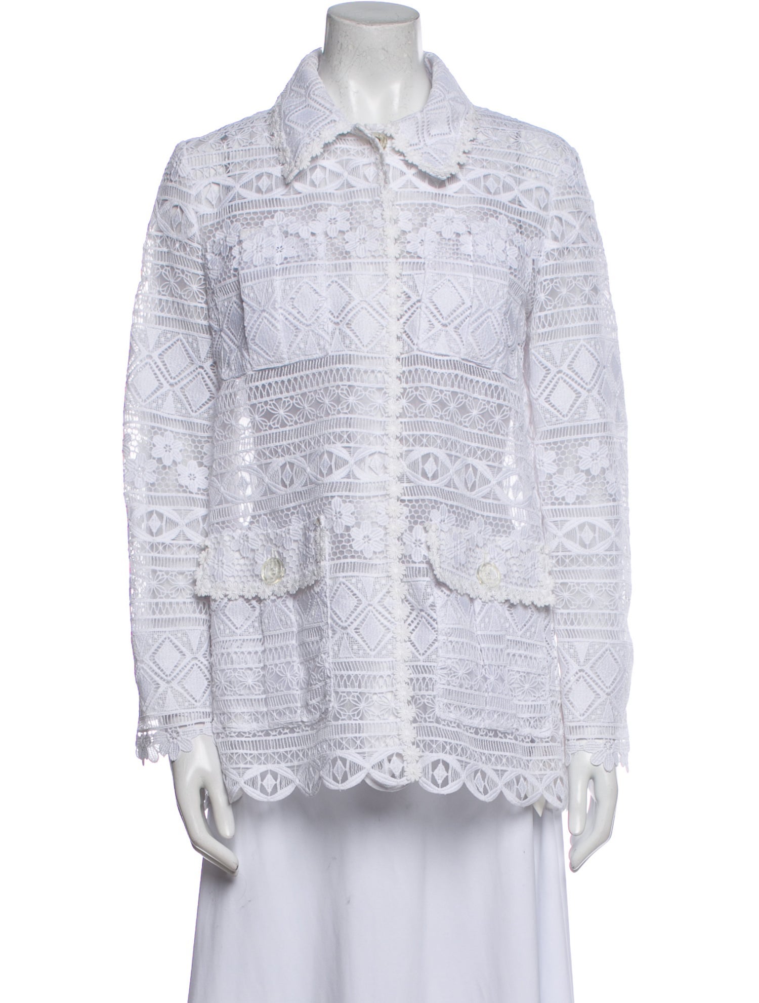 Vivetta Lace Pattern Jacket