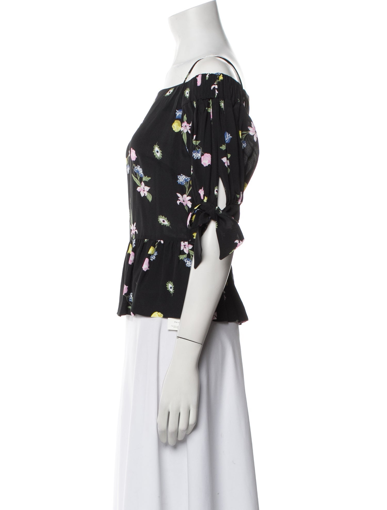 Vivetta Floral Print Off-The-Shoulder Blouse