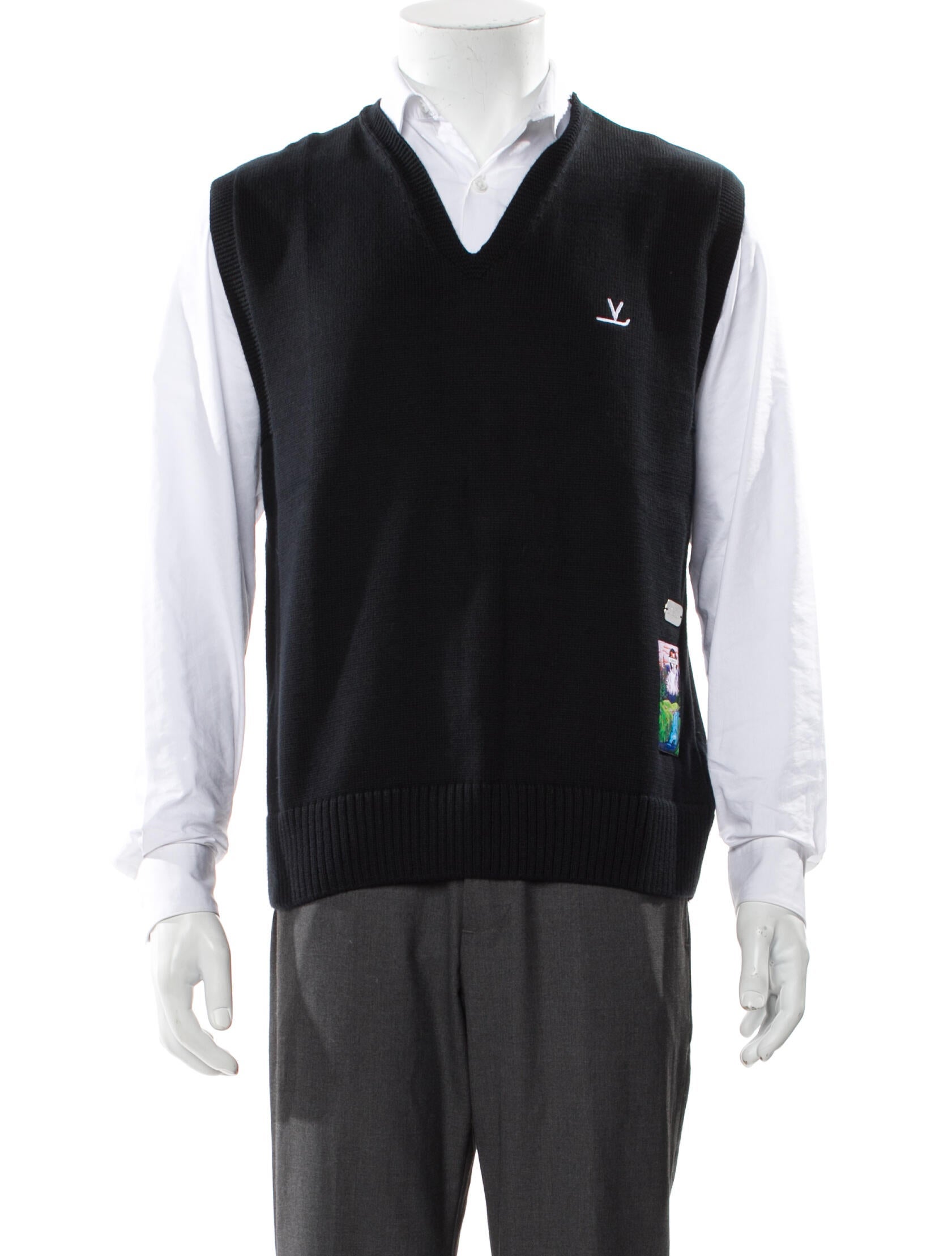 VUARNET V-Neck Sleeveless Sweater Vest w/ Tags