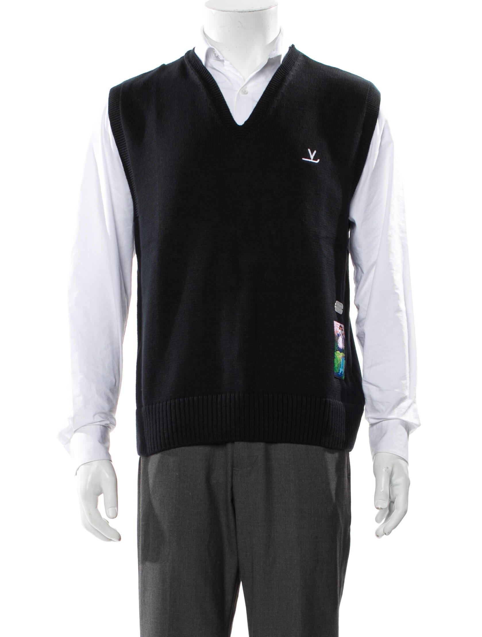 VUARNET V-Neck Sleeveless Sweater Vest w/ Tags