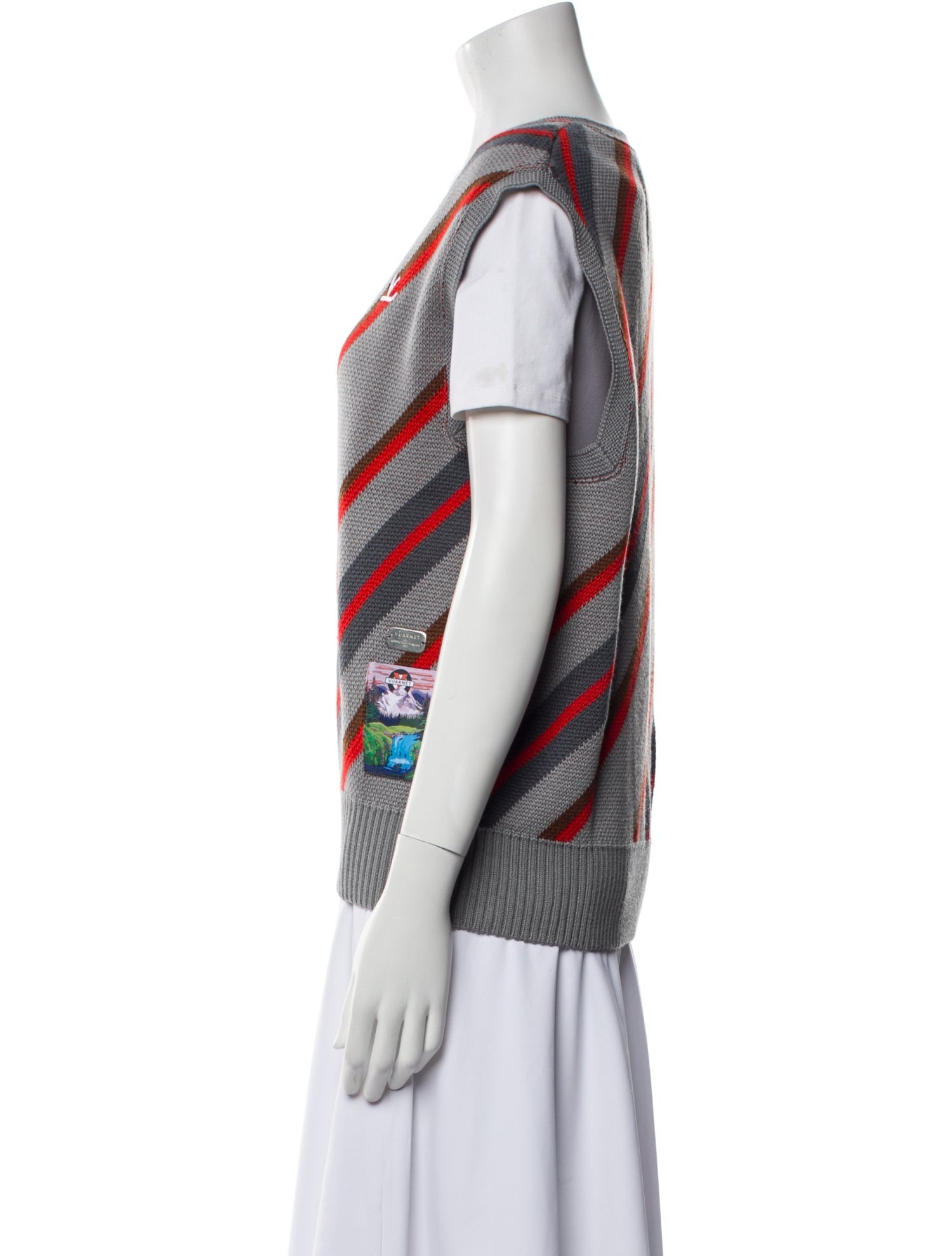 VUARNET Striped Vest w/ Tags
