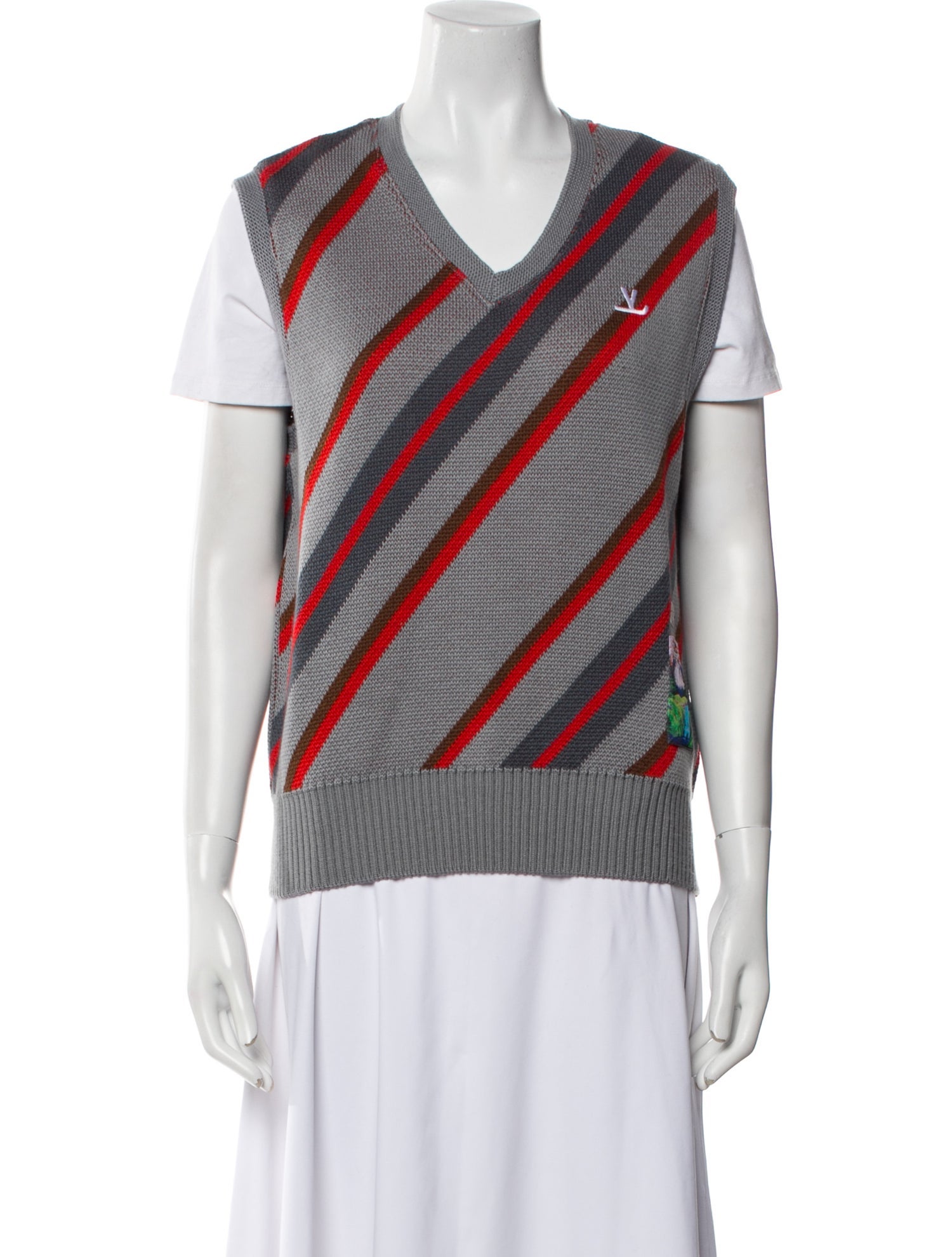 VUARNET Wool Striped Vest w/ Tags