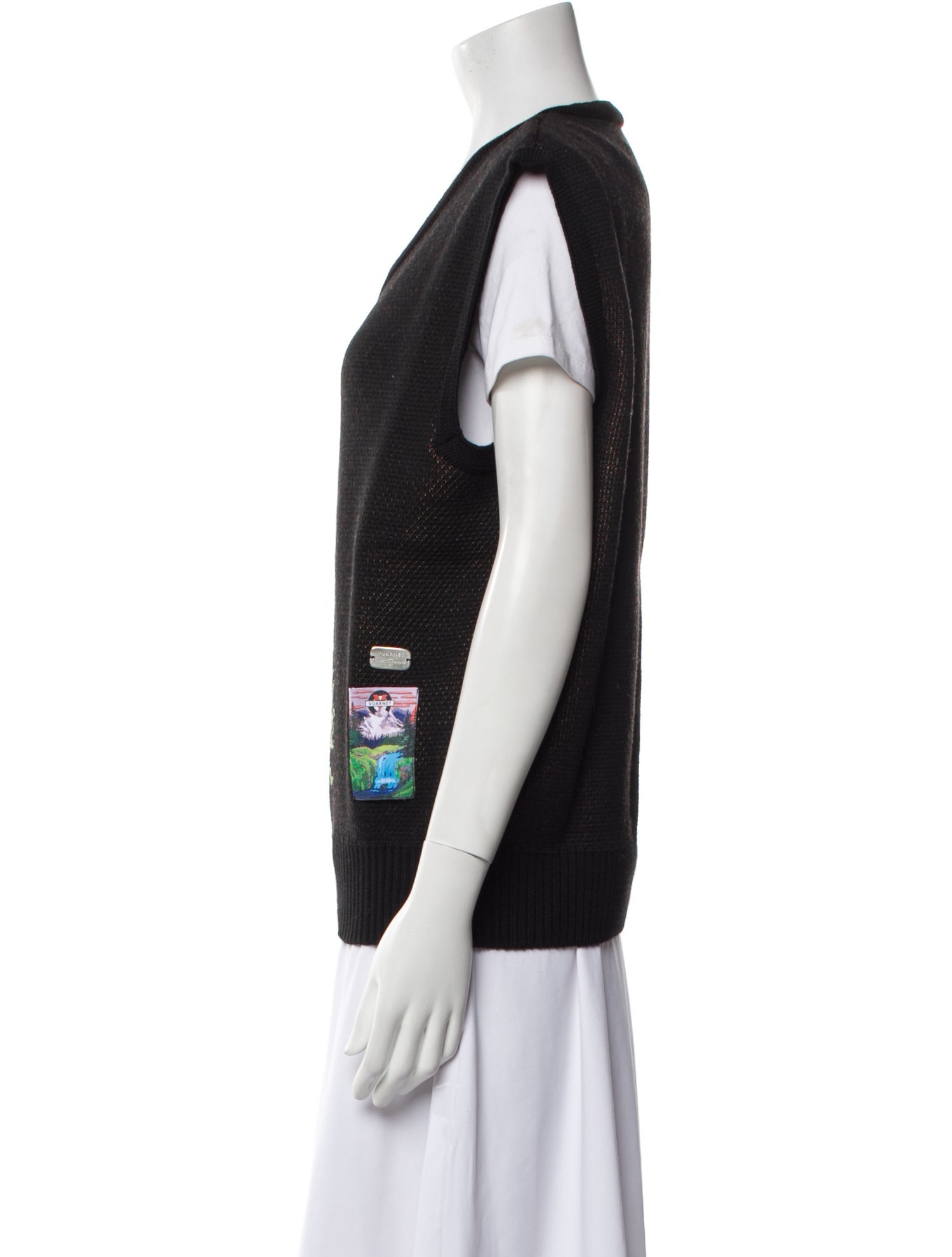 VUARNET Graphic Print Vest w/ Tags