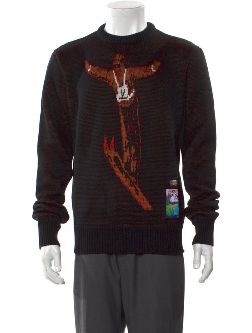 VUARNET Wool Graphic Print Pullover