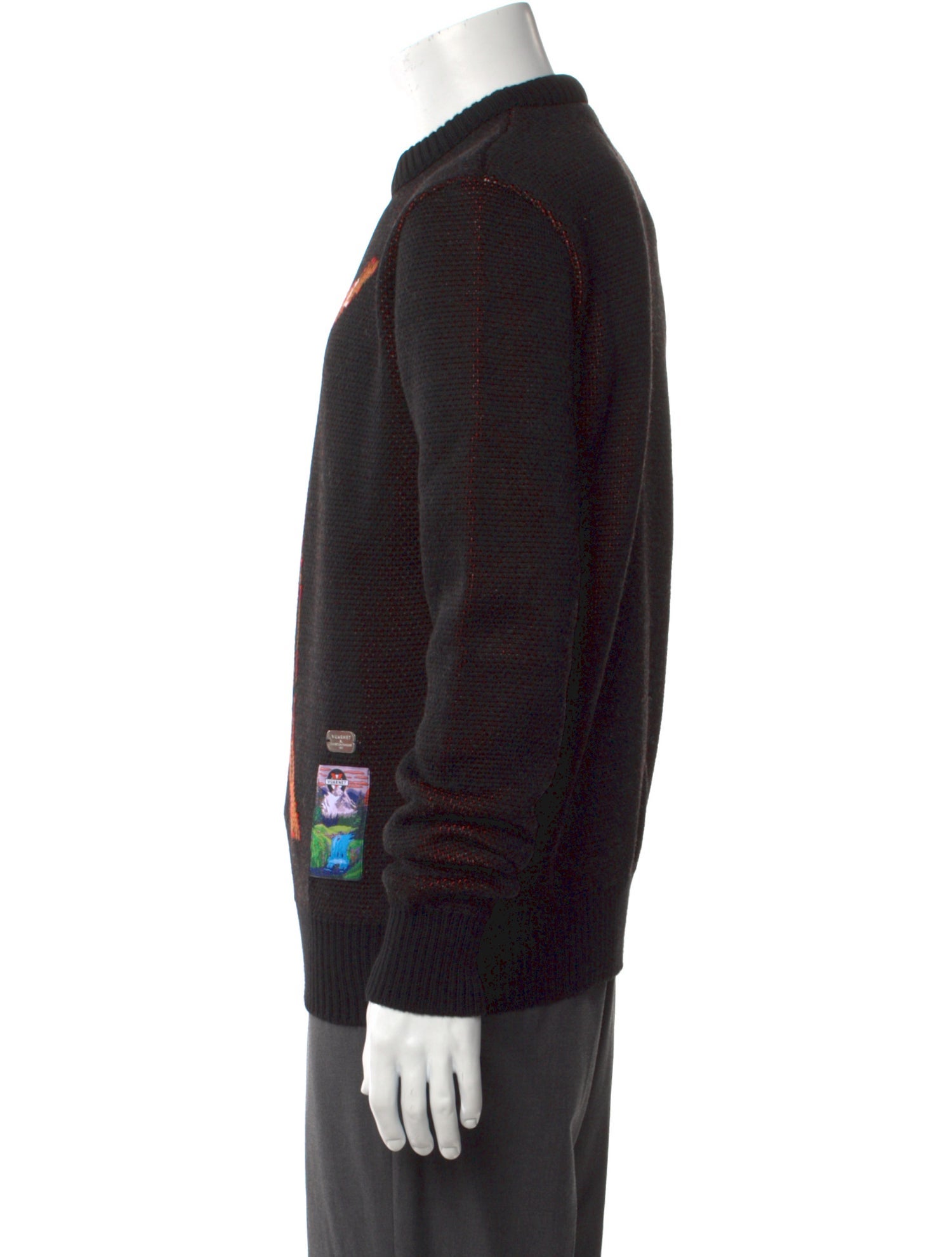 VUARNET Wool Graphic Print Pullover