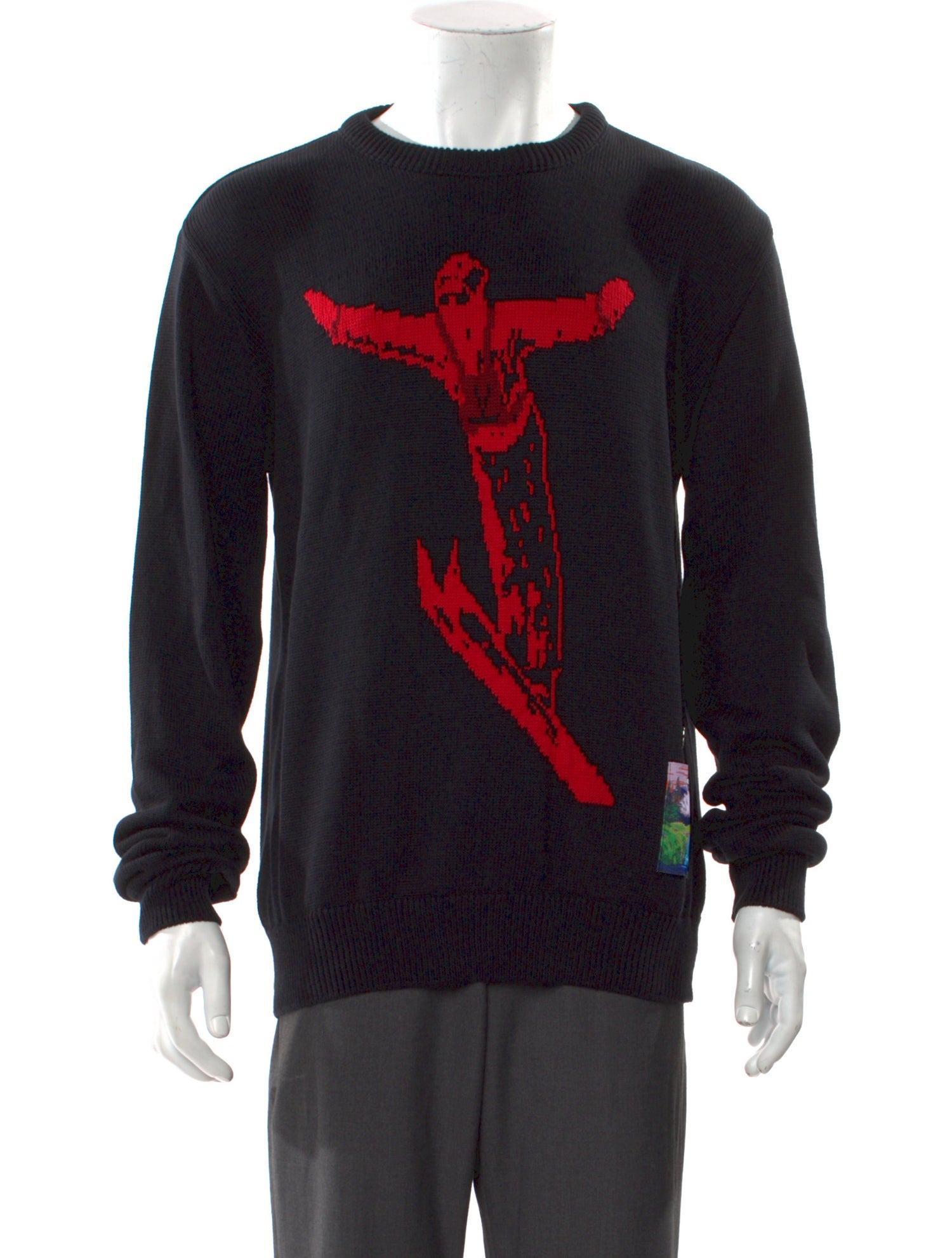 VUARNET Graphic Print Crew Neck Pullover w/ Tags