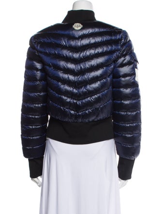 VUARNET Colorblock Pattern Bomber Jacket