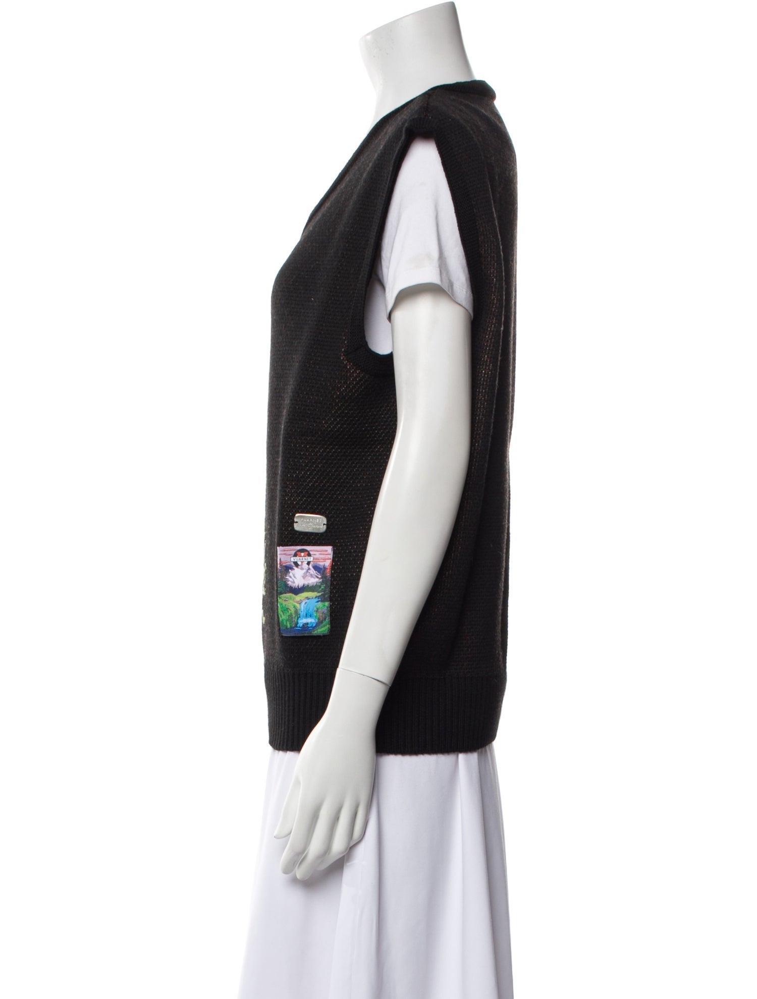 VUARNET Graphic Print Vest w/ Tags