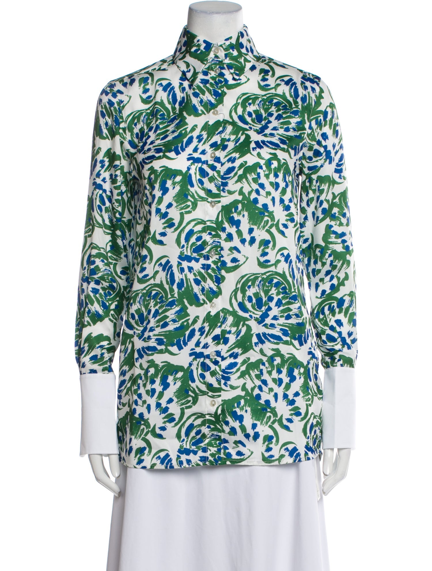 Victoria Victoria Beckham Printed Mock Neck Tunic w/ Tags