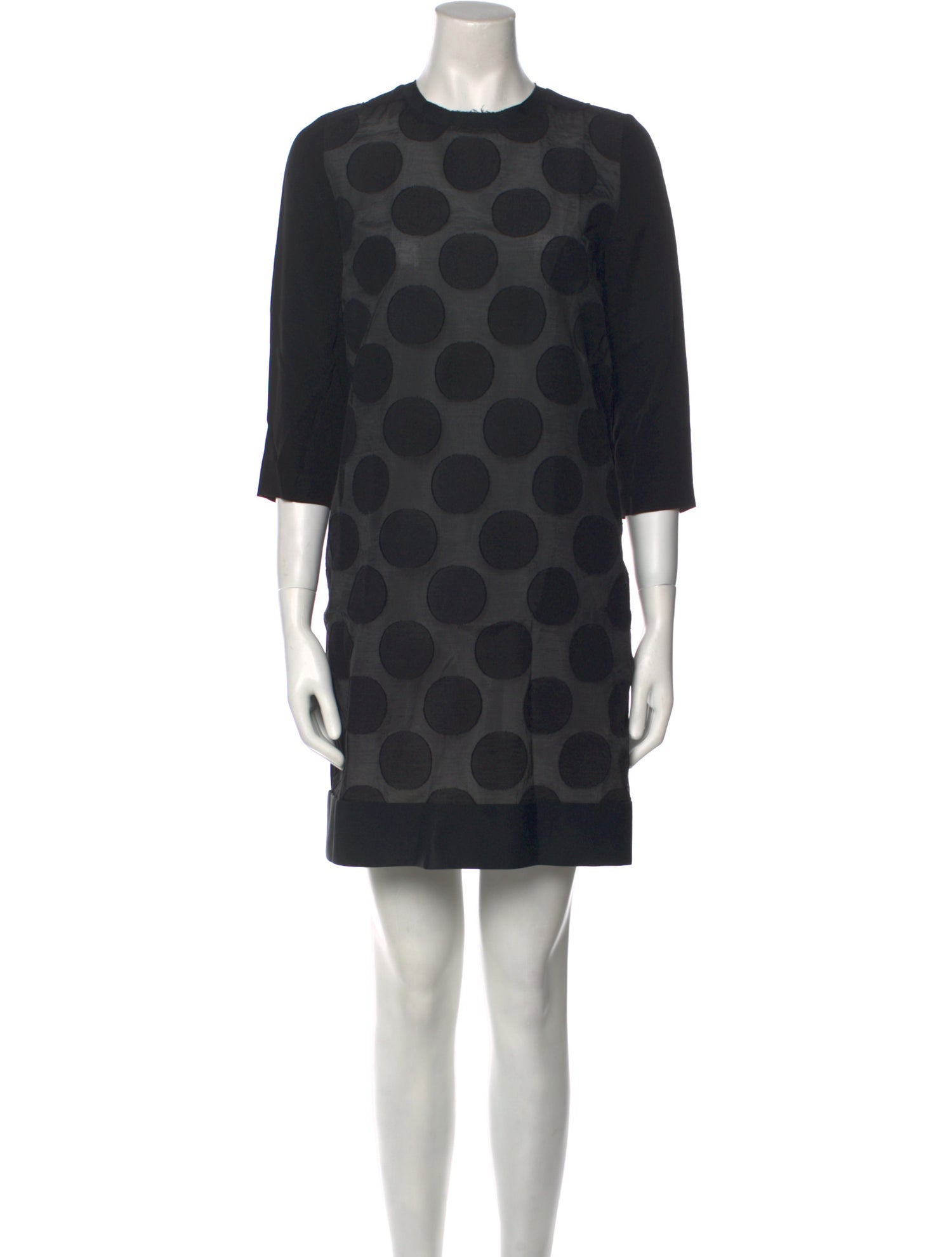 Victoria Victoria Beckham Polka Dot Print Mini Dress