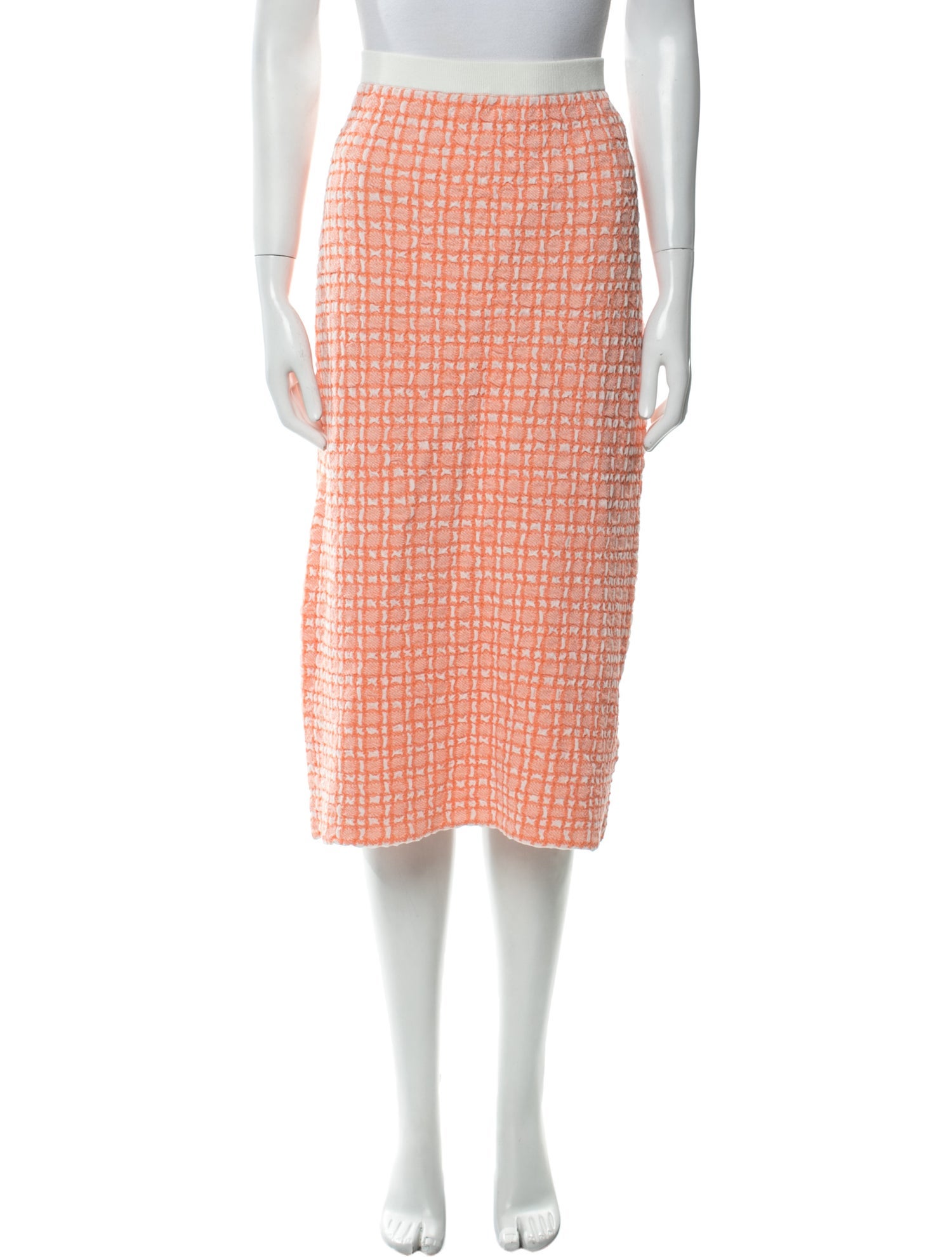 Victoria Victoria Beckham Plaid Print Knee-Length Skirt