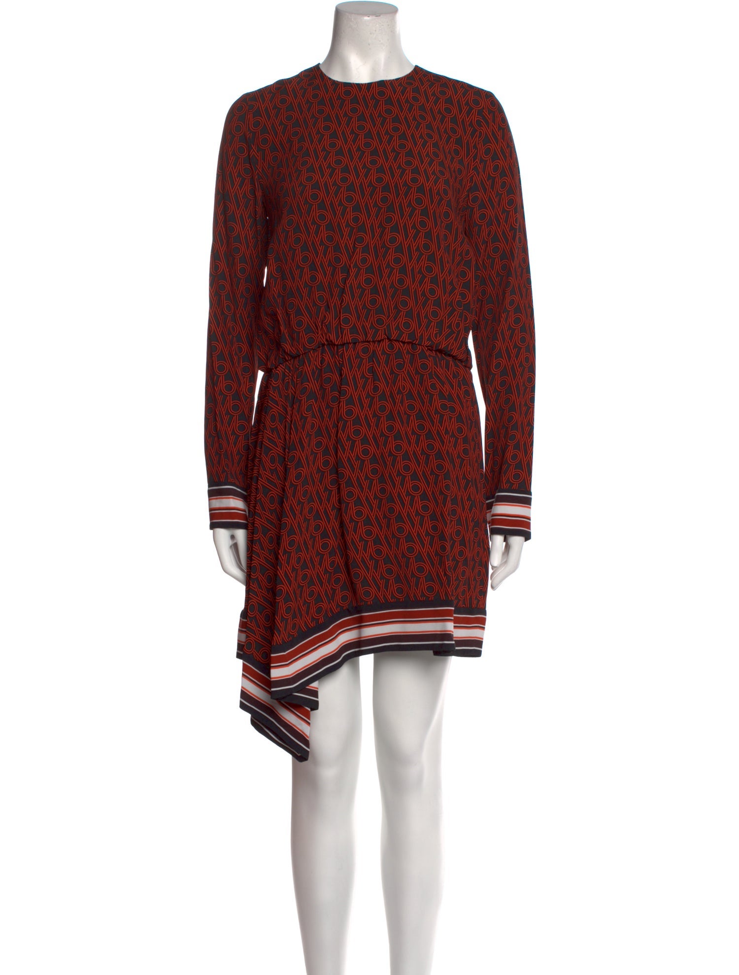 Victoria Victoria Beckham Printed Knee-Length Dress